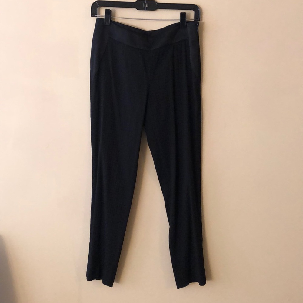 Banana Republic jacquard ankle work pants.